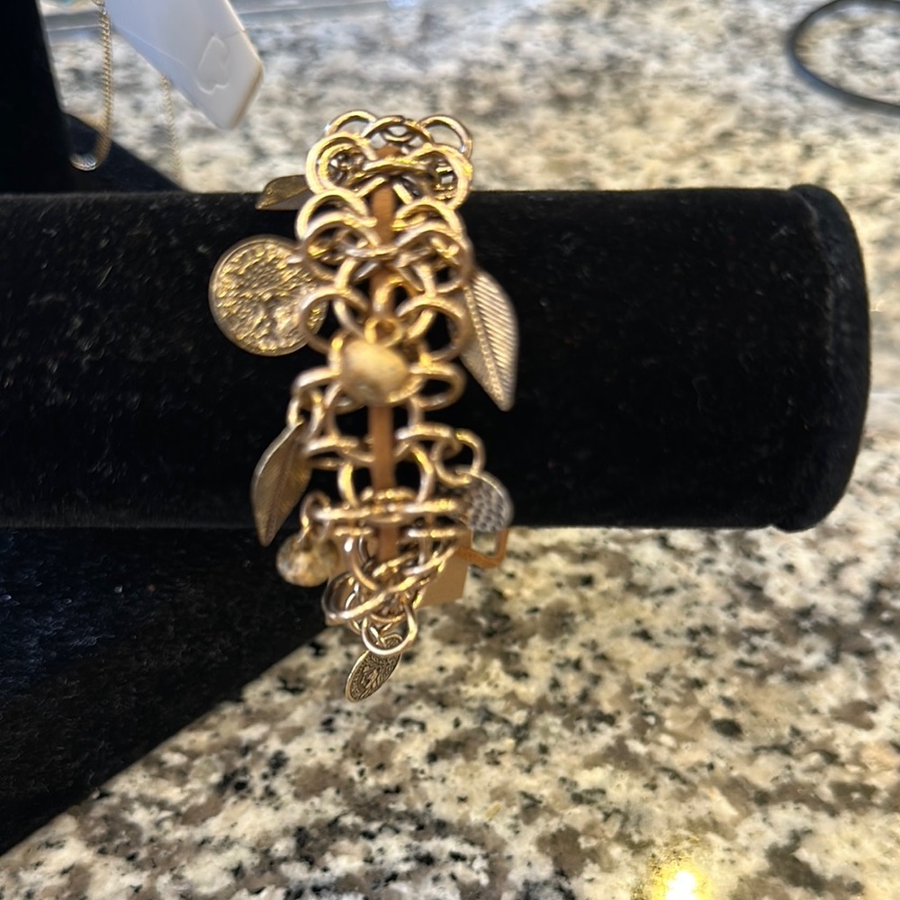 Buckle Gold Boho Charm Bracelet